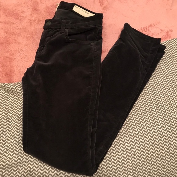 rag & bone Pants - Black Rag & Bone Corduroy Pants